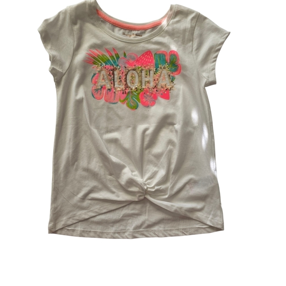 NWT Tommy Bahama Tropical Neon Pink Floral Skort & Hibiscus Sequin Top - Picture 4 of 4